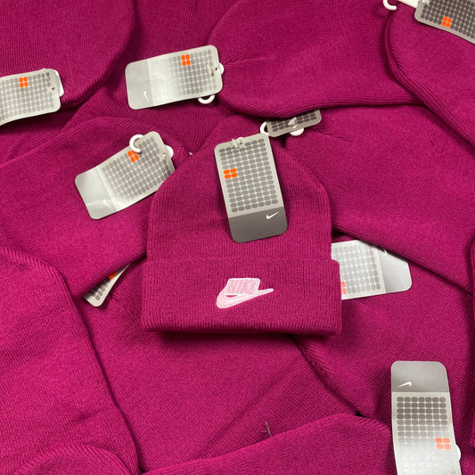 Vintage Nike Beanie Hat Pink