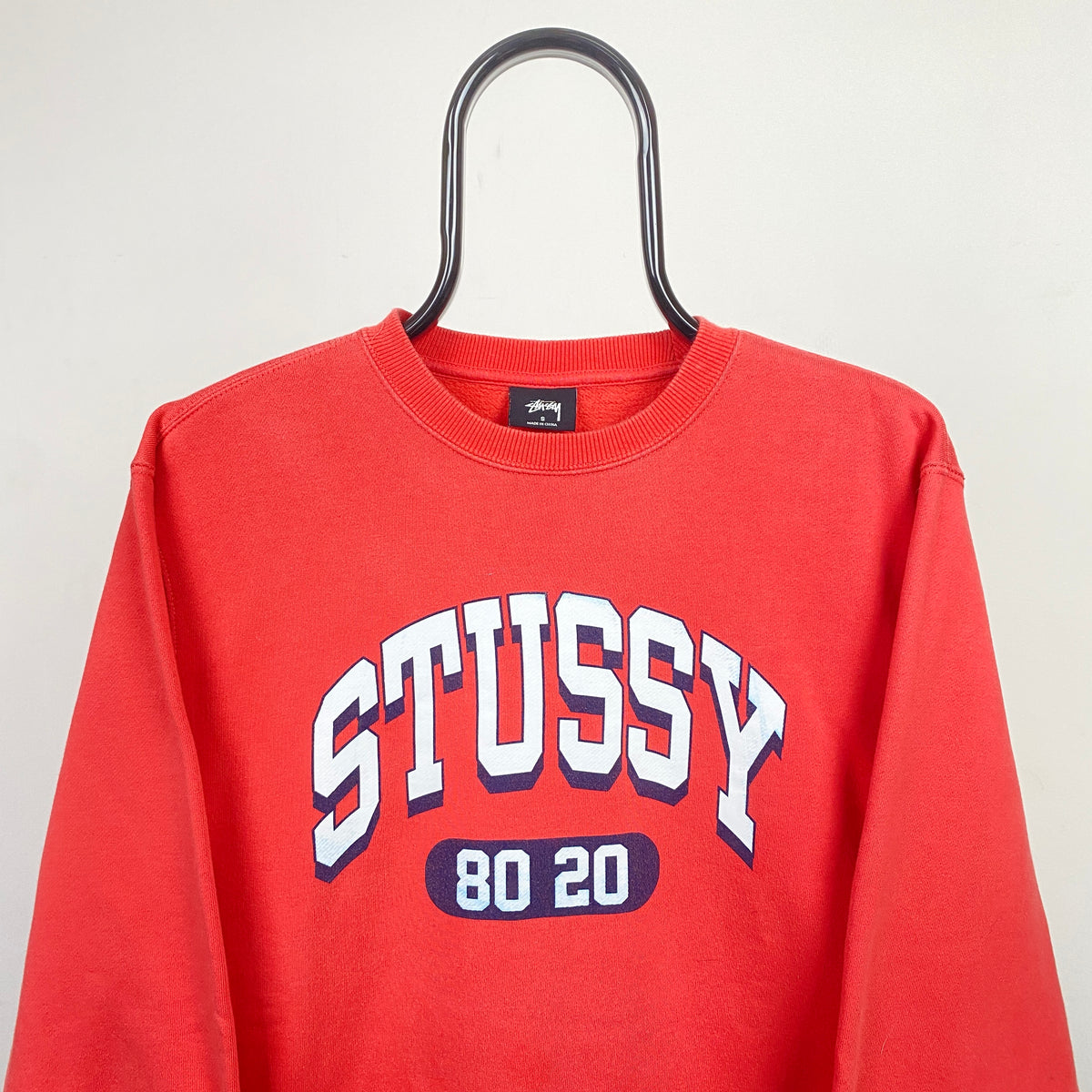 Retro 00s Stussy Sweatshirt Red Small – Clout Closet