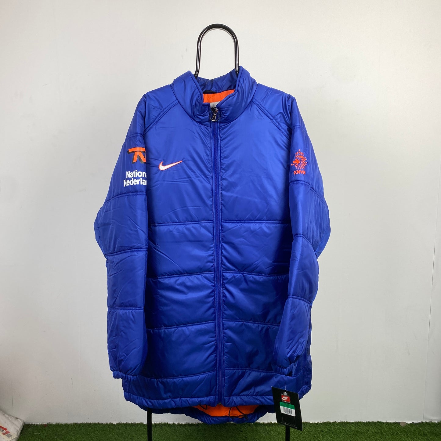 90s Nike Netherlands Down Puffer Jacket Blue XL/XXL
