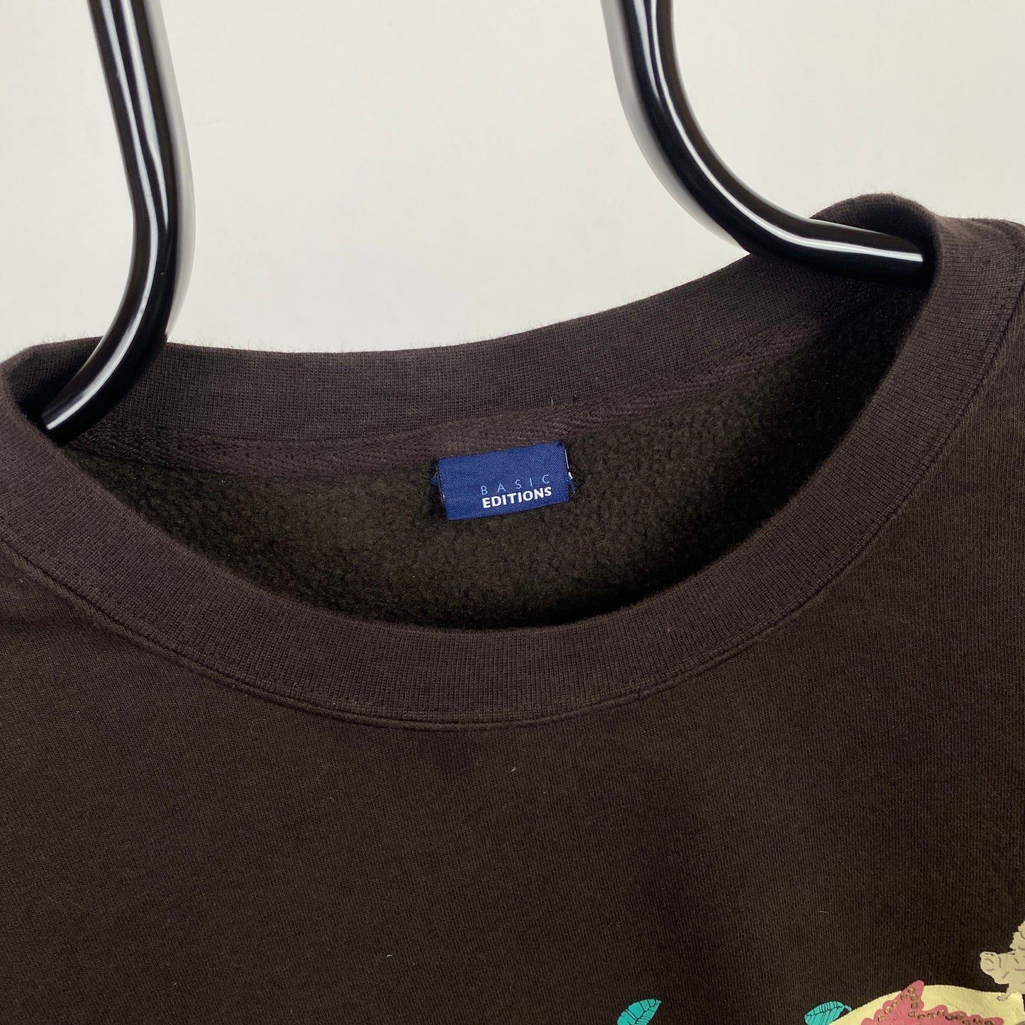 Retro Leaf Sweatshirt Brown XL