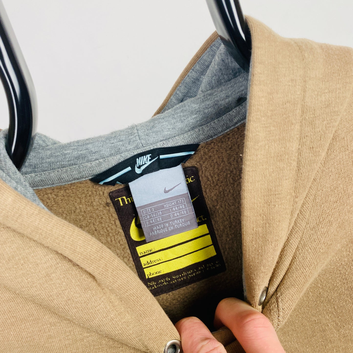 00s Nike Hoodie Brown Small