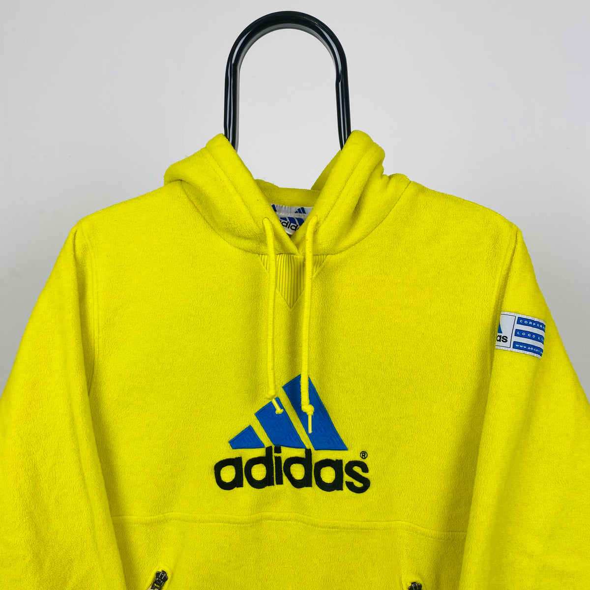 Vintage Adidas Fleece Hoodie Yellow Medium – Clout Closet