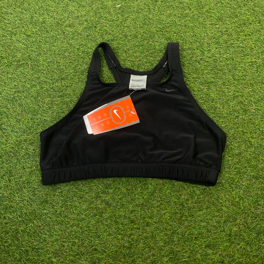 Vintage Nike Sports Bra Black Large 12-14