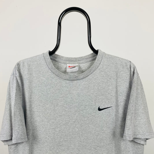 Vintage Nike Swoosh T-Shirt Grey Small