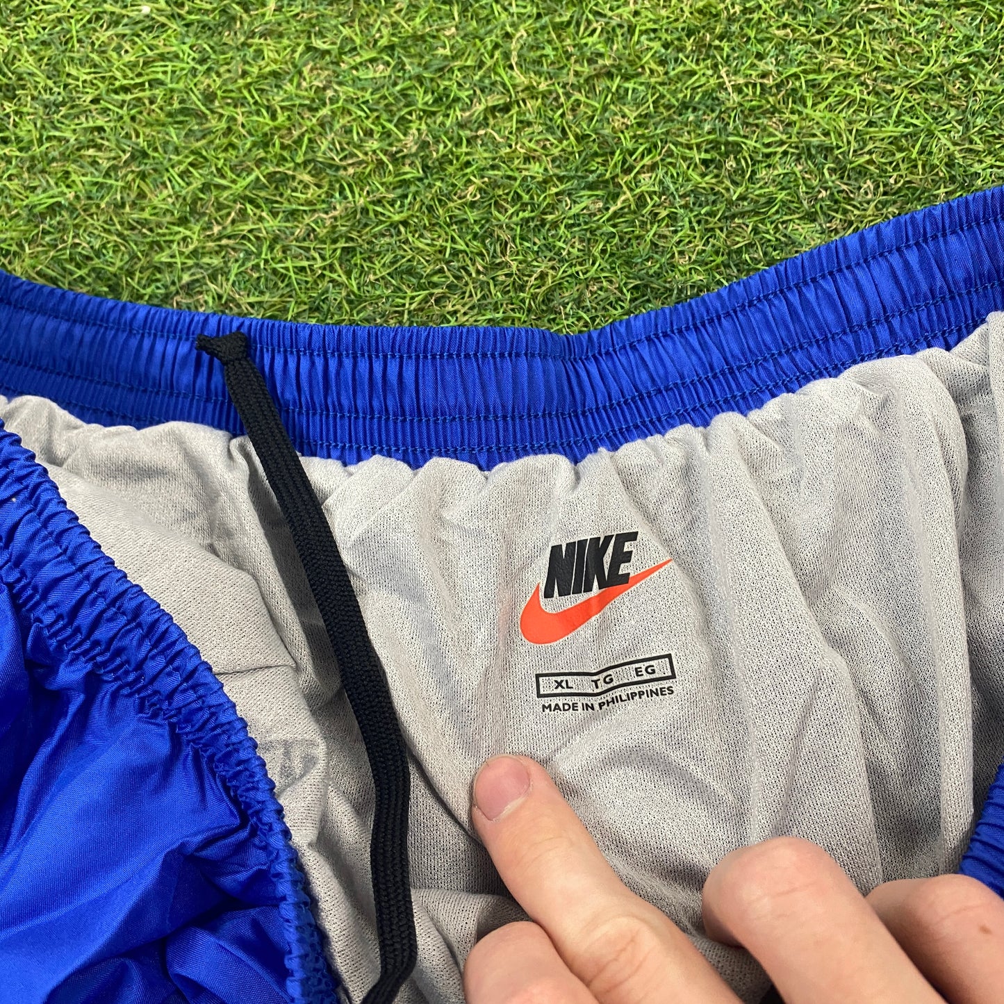 90s Nike Nylon Shorts Blue XL
