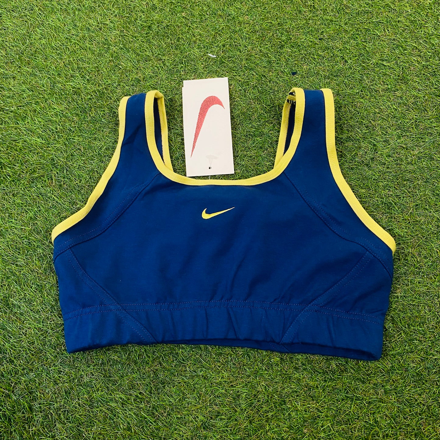 Vintage Nike Sports Bra Blue Medium 8-10