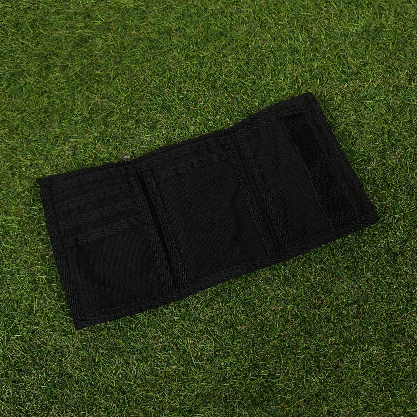 00s Nike Tri-Fold Wallet Card Holder Black