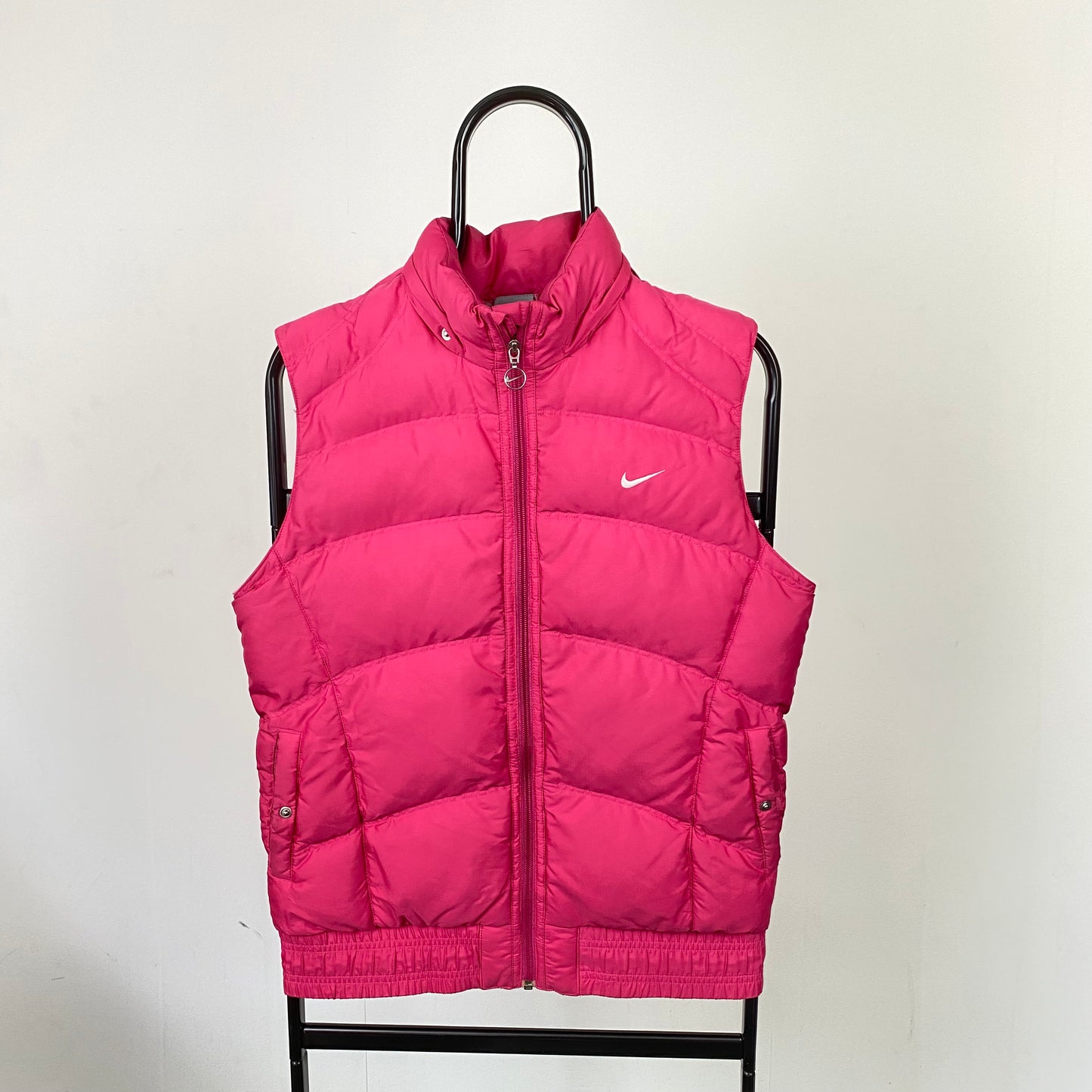 00s Nike Puffer Gilet Jacket Pink XS