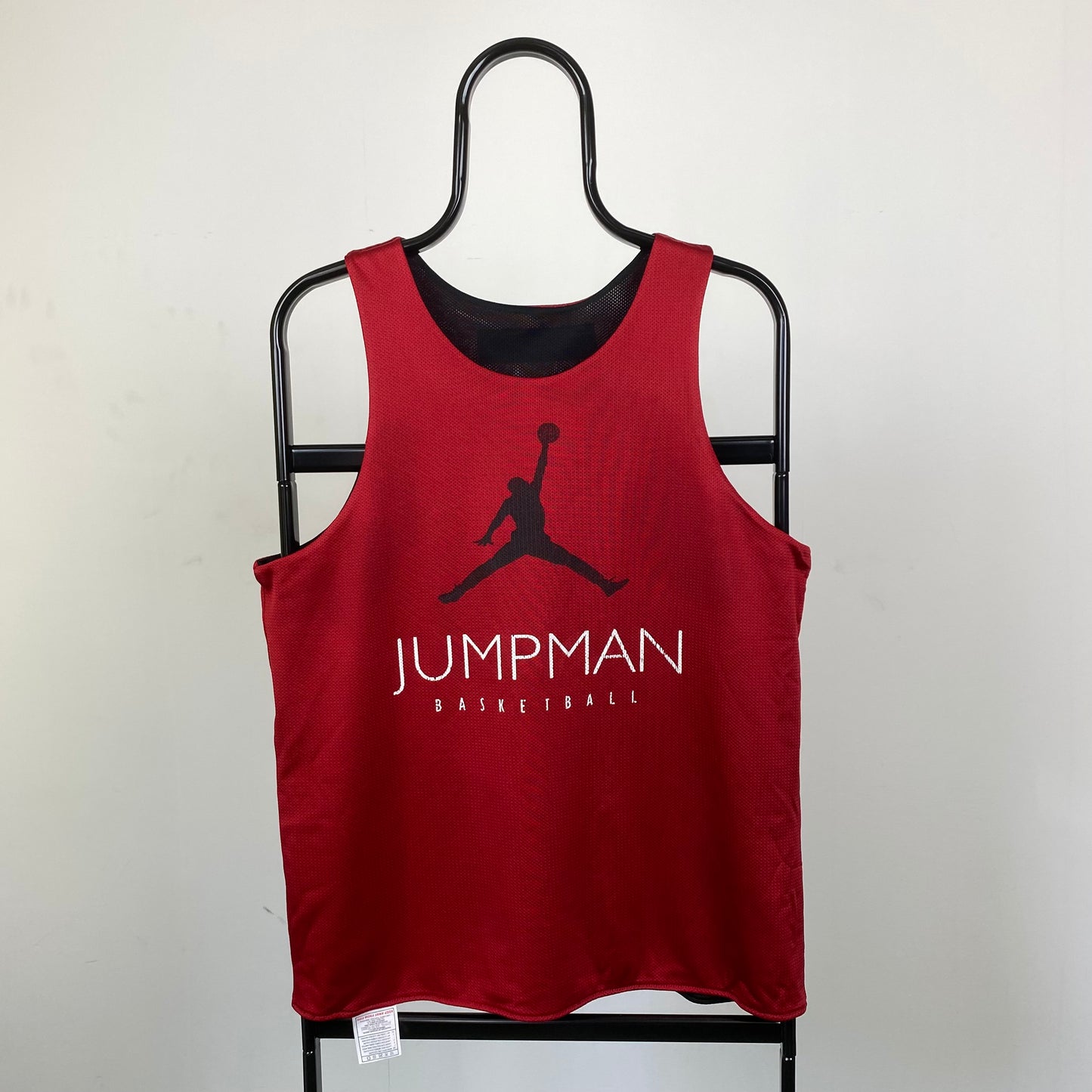 Vintage Nike Jordan Basketball Jersey Vest Red Small