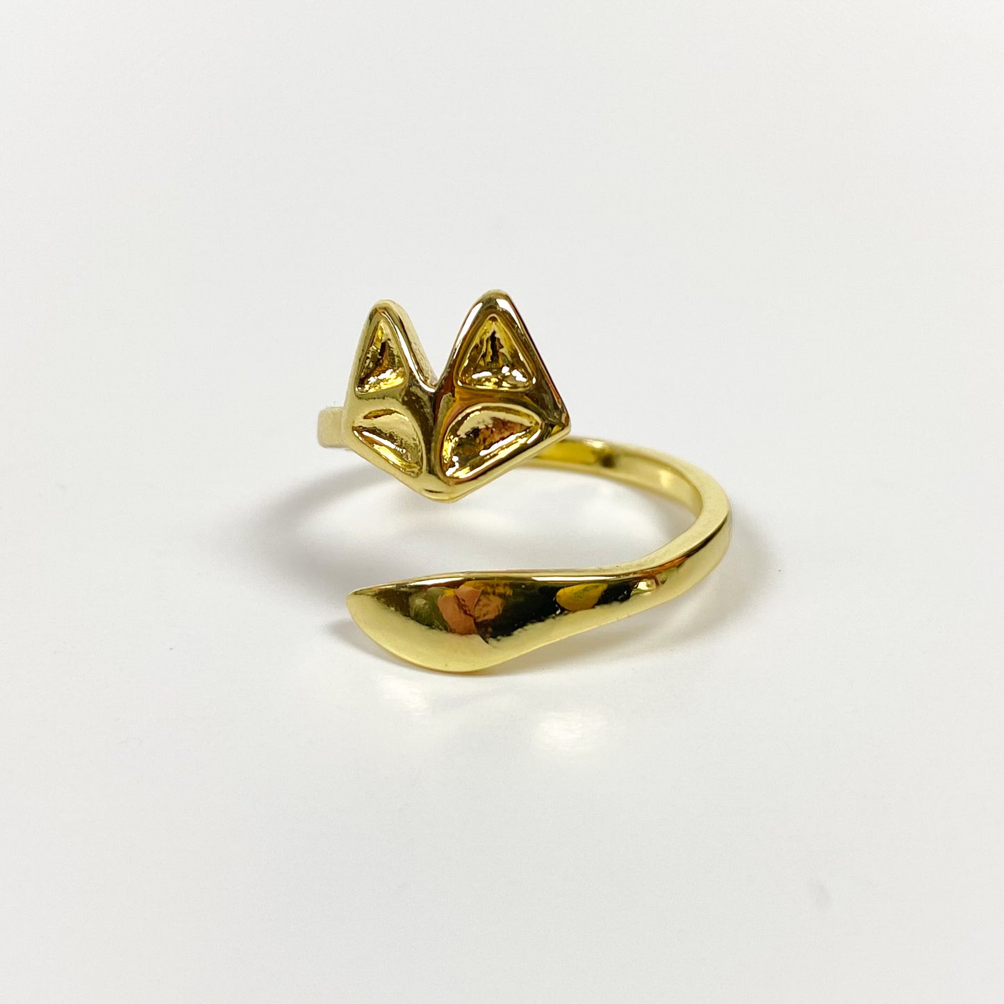 Vintage Adjustable Fox Ring Gold