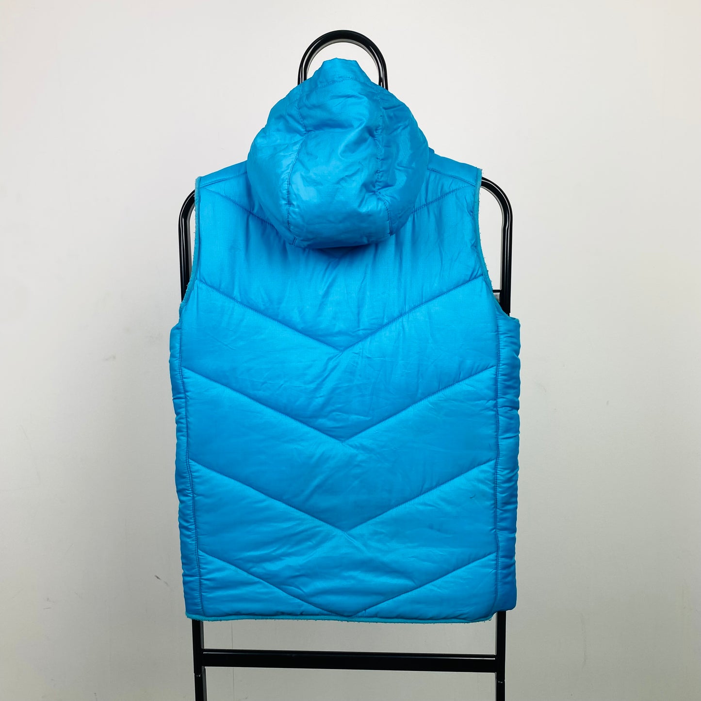 Vintage Nike Puffer Gilet Jacket Blue XS