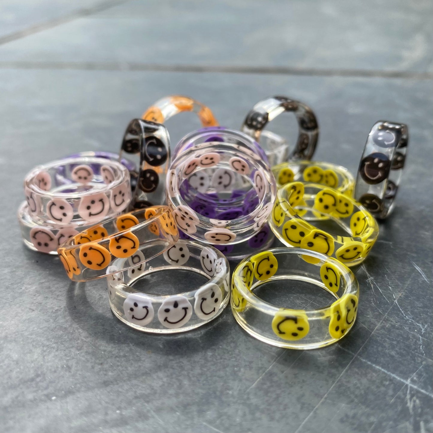 Retro Smiley Ring
