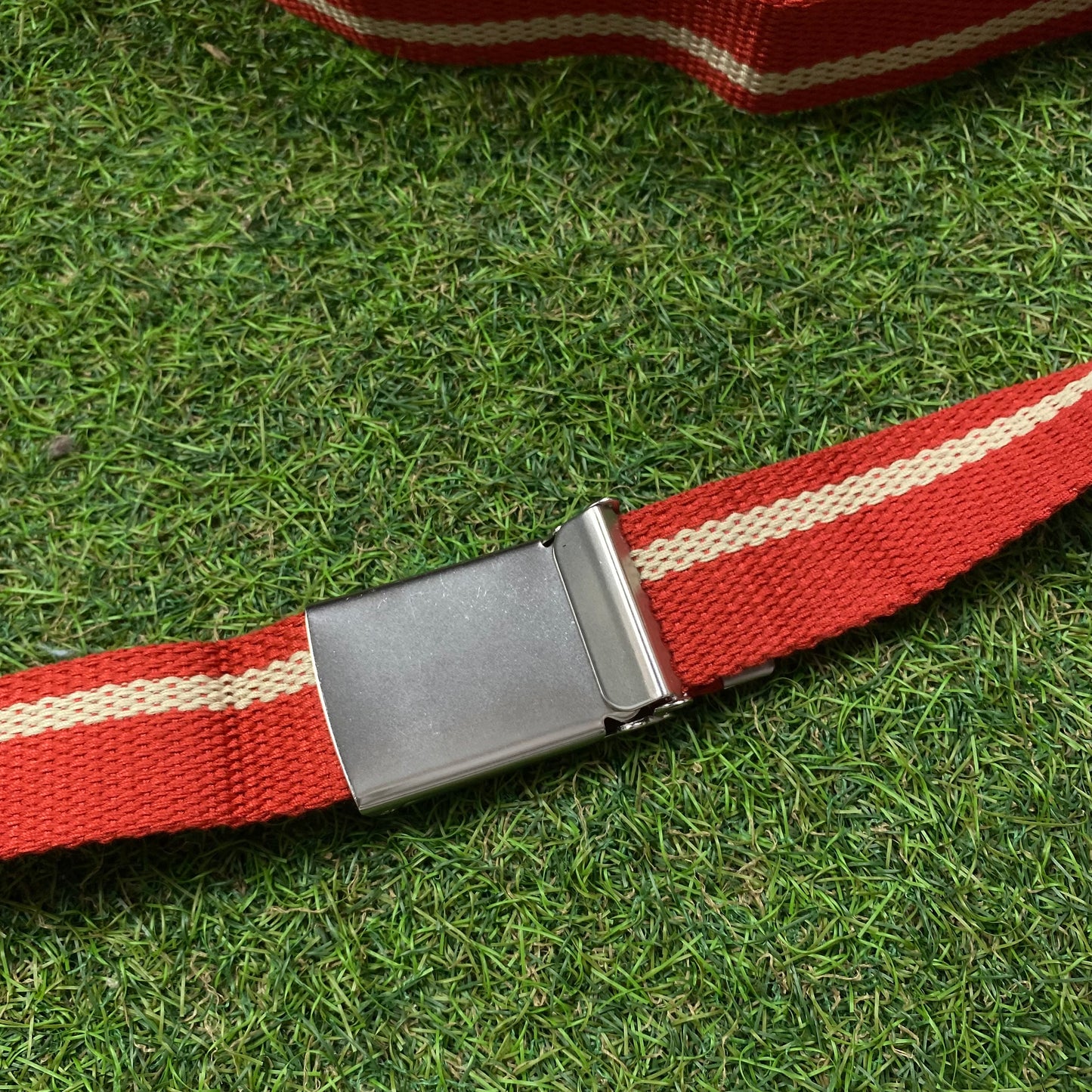 Vintage Nike Adjustable Buckle Belt Red