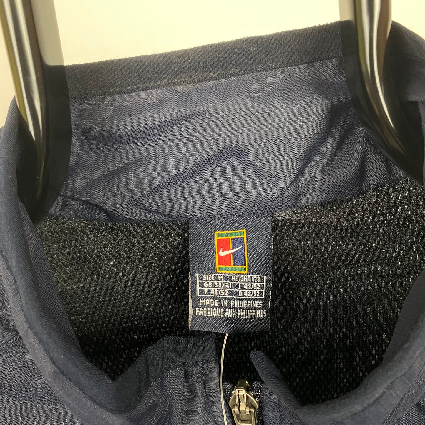 90s Nike Court Windbreaker Jacket Blue Medium