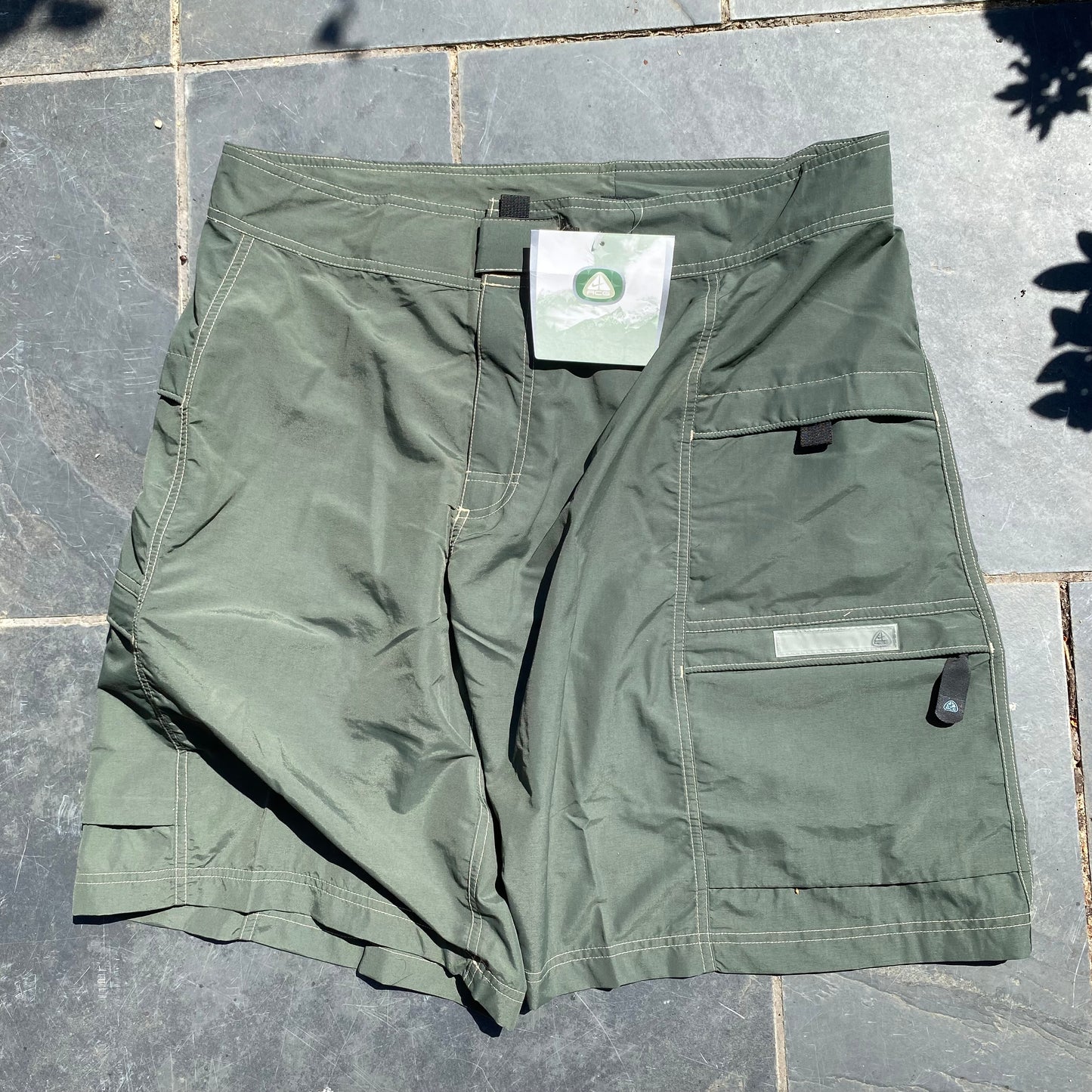 Vintage Nike ACG Cargo Shorts Green XL