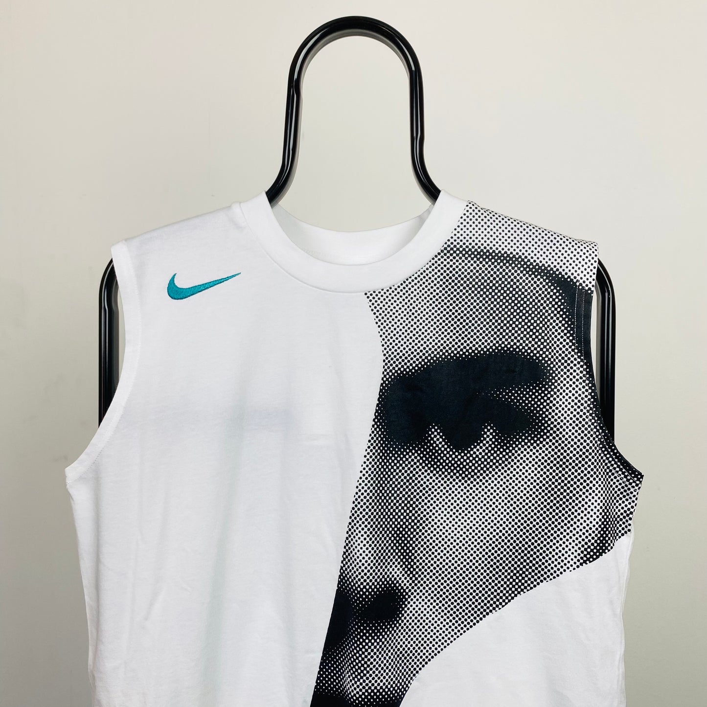 00s Nike Rafael Nadal Vest T-Shirt White Medium