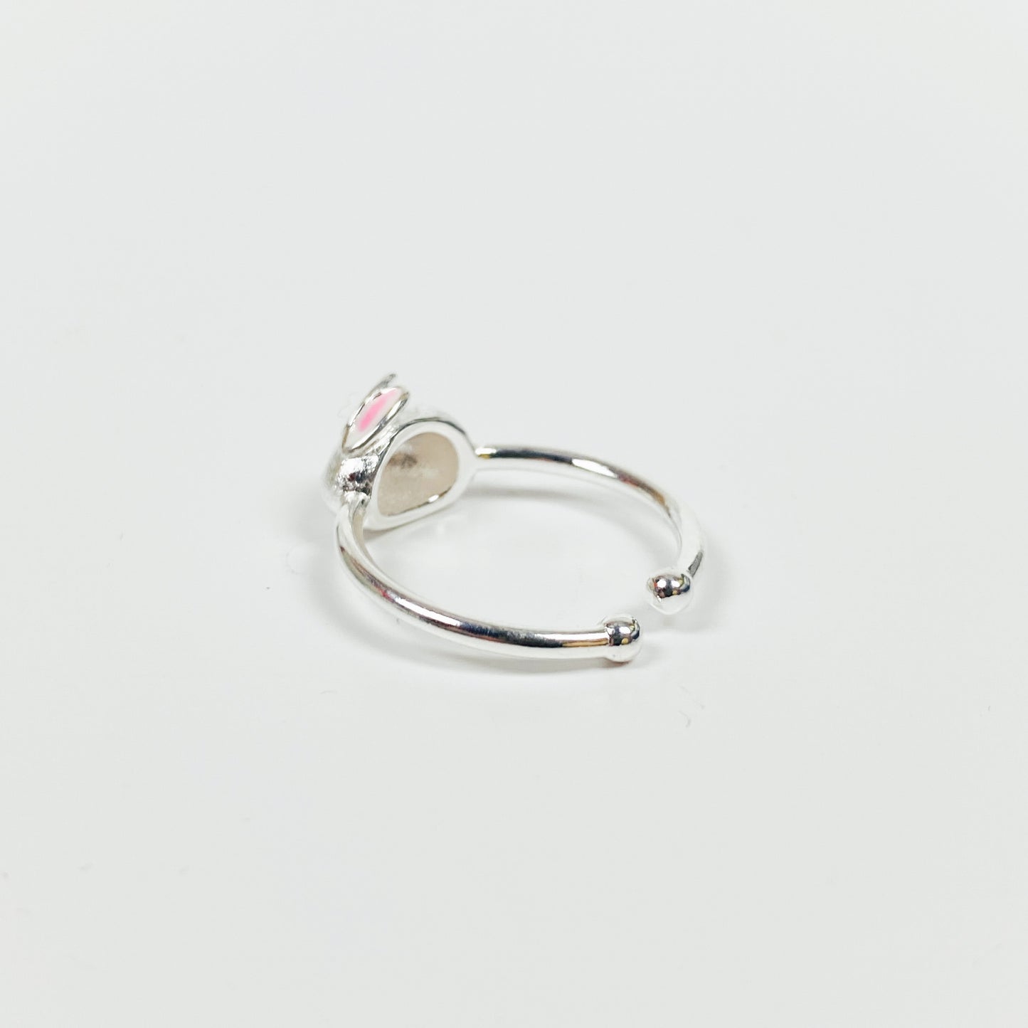 Vintage Retro Adjustable Mouse Ring Silver