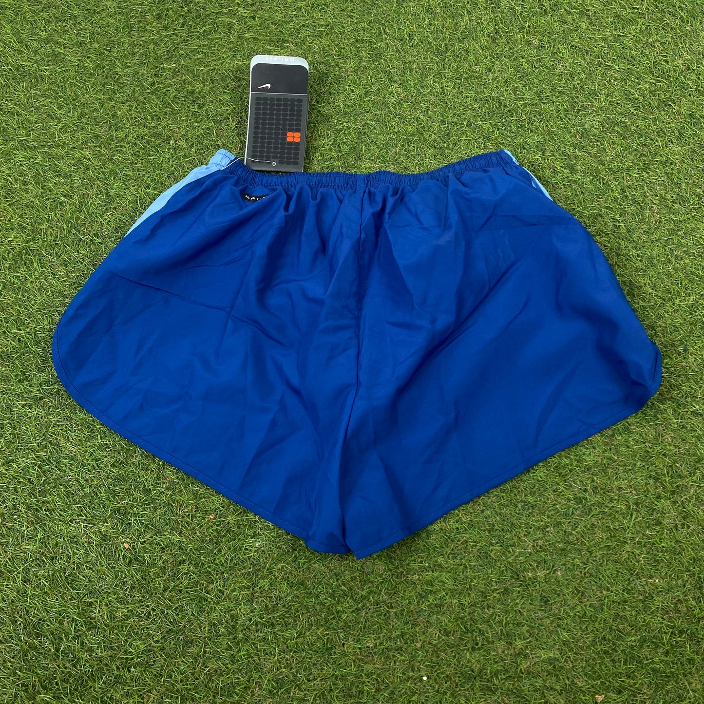 90s Nike Nylon Sprinter Shorts Blue Small