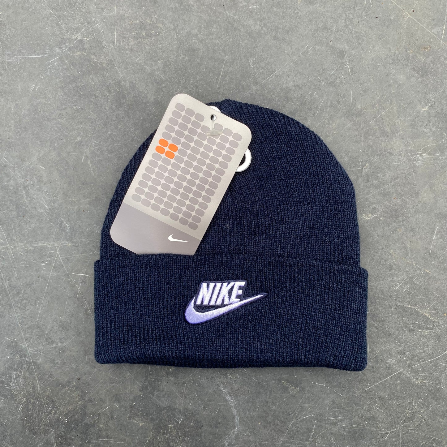 Vintage Nike Beanie Hat Blue