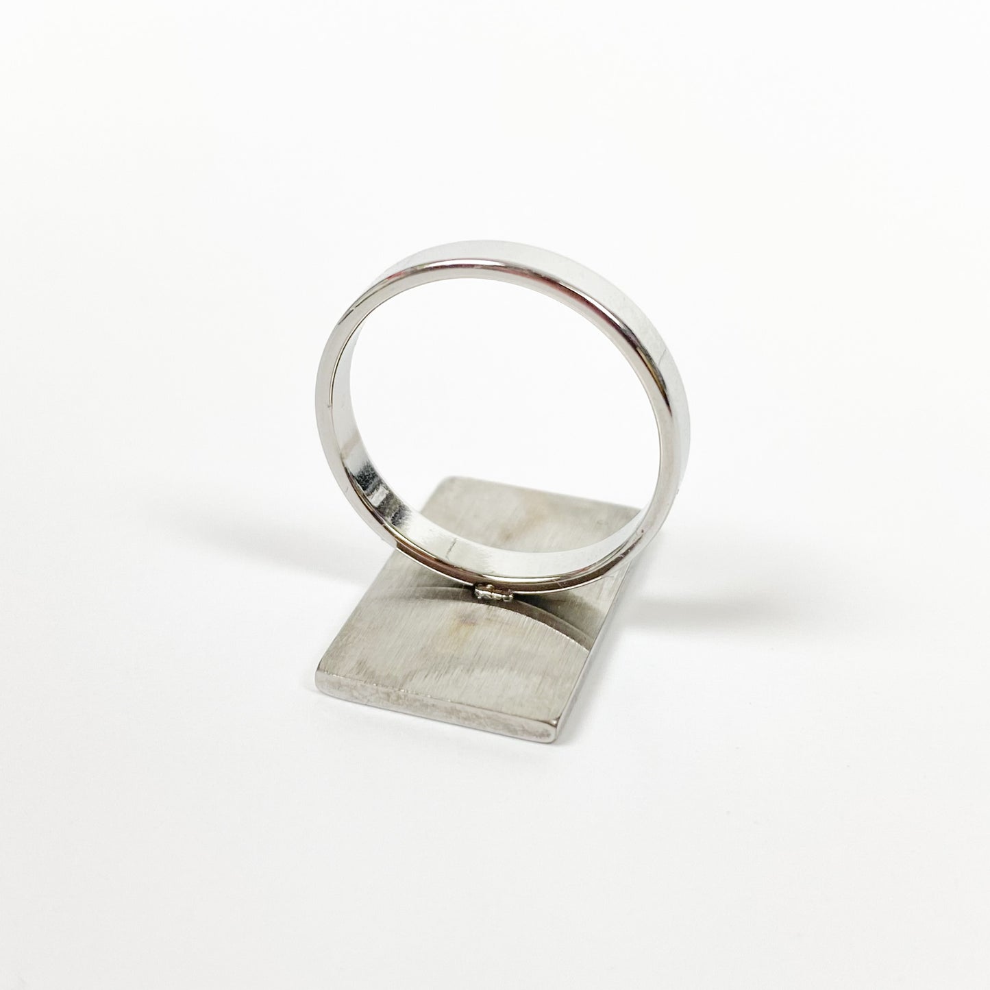 Vintage Wheel of Fortune Tarot Ring Silver