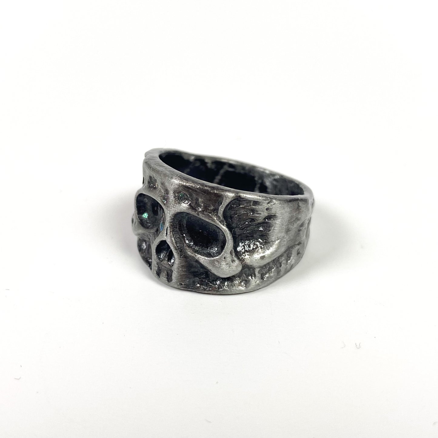 Retro Skull Ring Silver