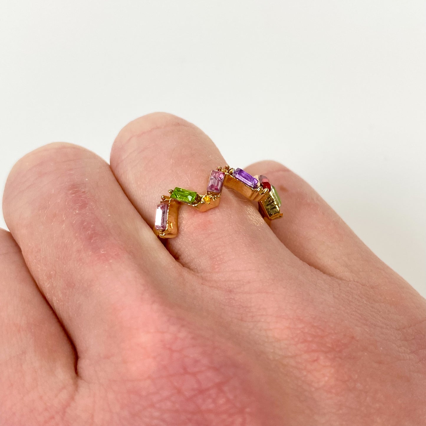 Vintage Gem Ring Gold