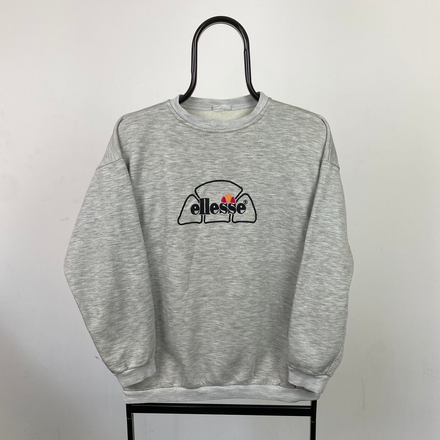 Vintage Ellesse Sweatshirt Grey Small