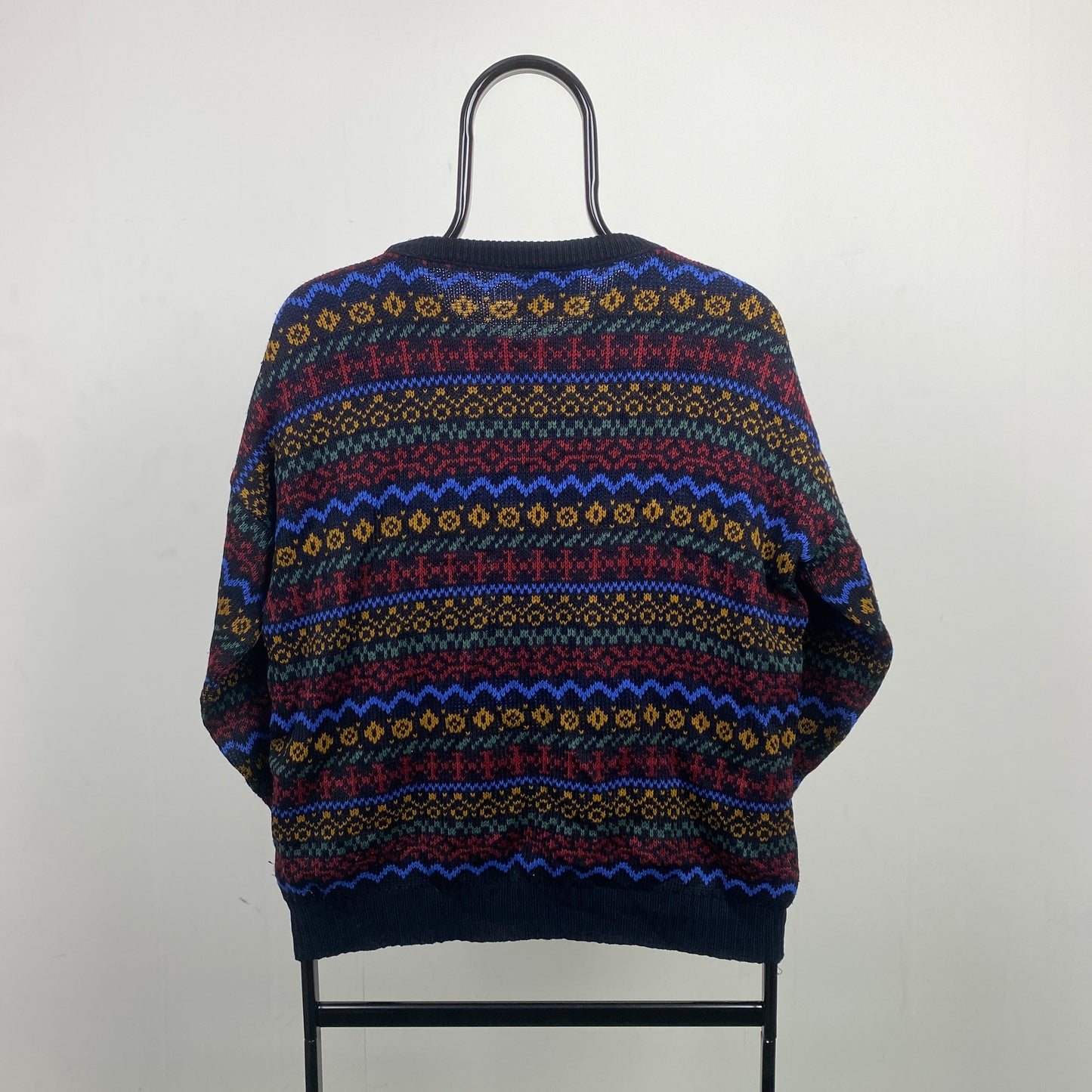 Retro Knit Sweatshirt Black Small