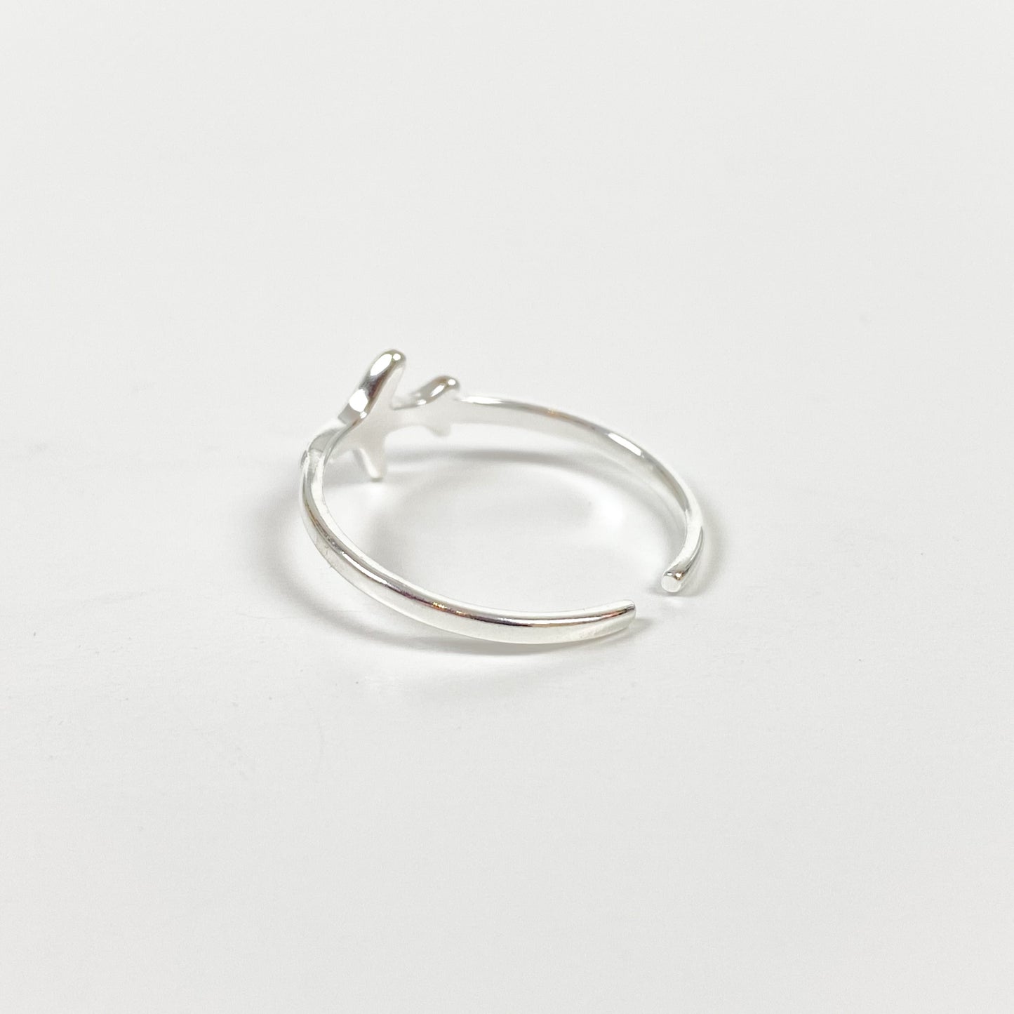 Vintage Adjustable Plane Ring Silver