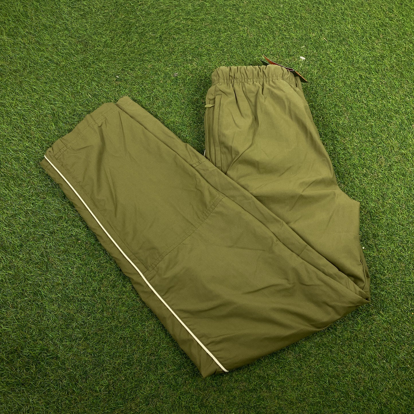 00s Nike Piping Joggers Green XS