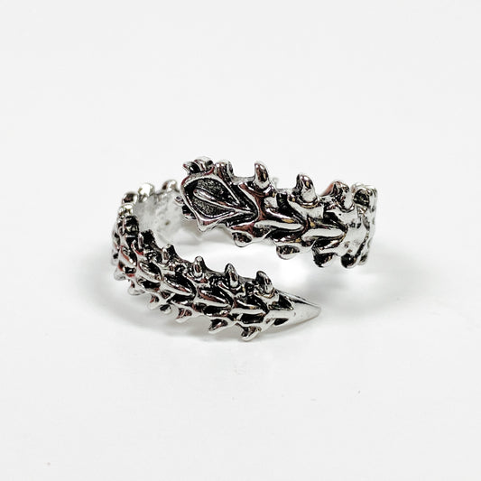 Vintage Retro Adjustable Mech Ring Silver