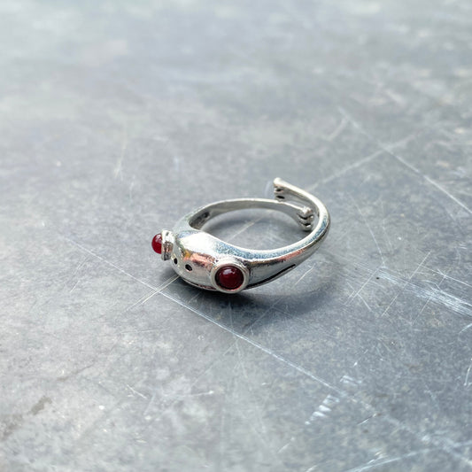 Adjustable Frog Ring .925 Silver