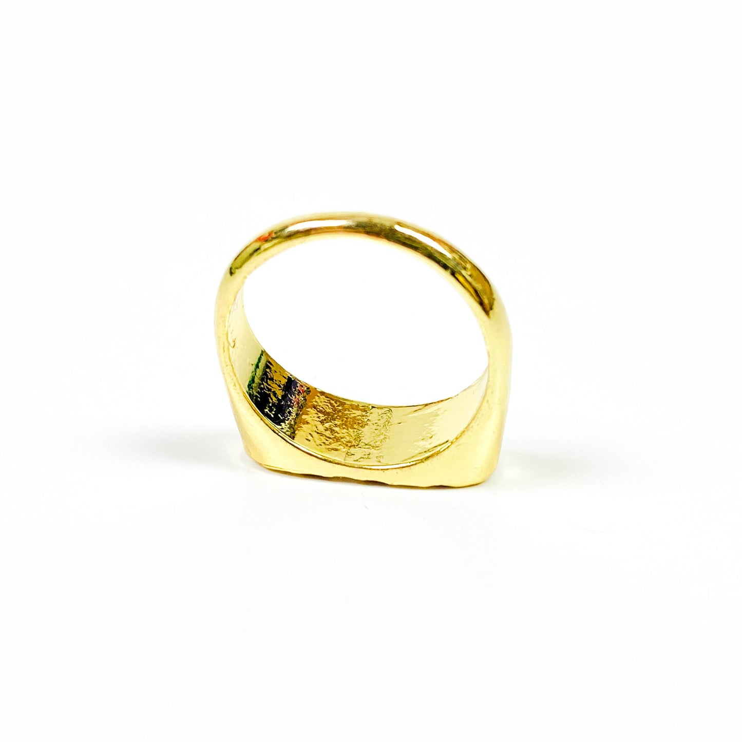 Vintage Signet Ring Gold Black