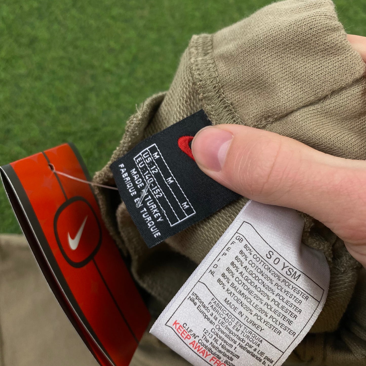 00s Nike Cotton Joggers Brown XS