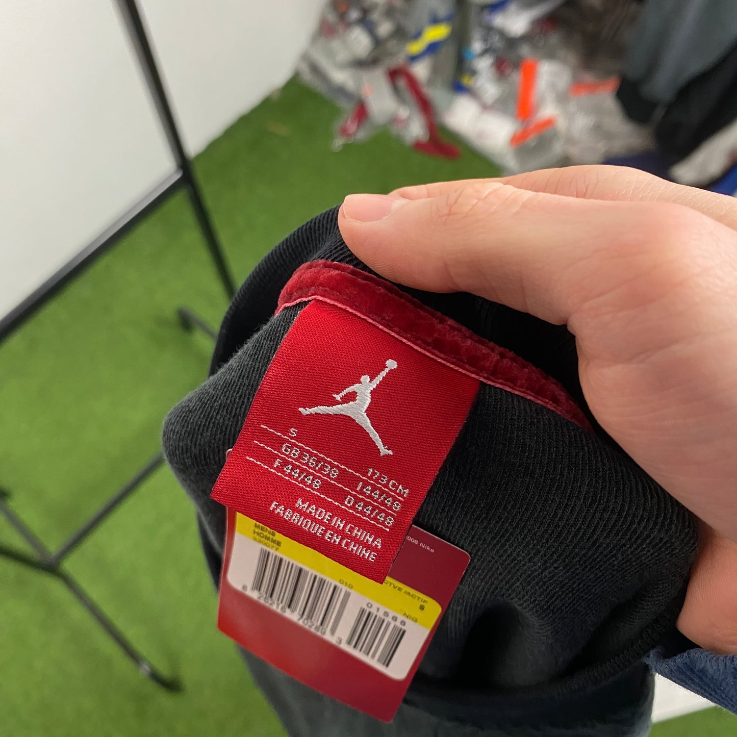 00s Nike Velour Sweatshirt Black Small