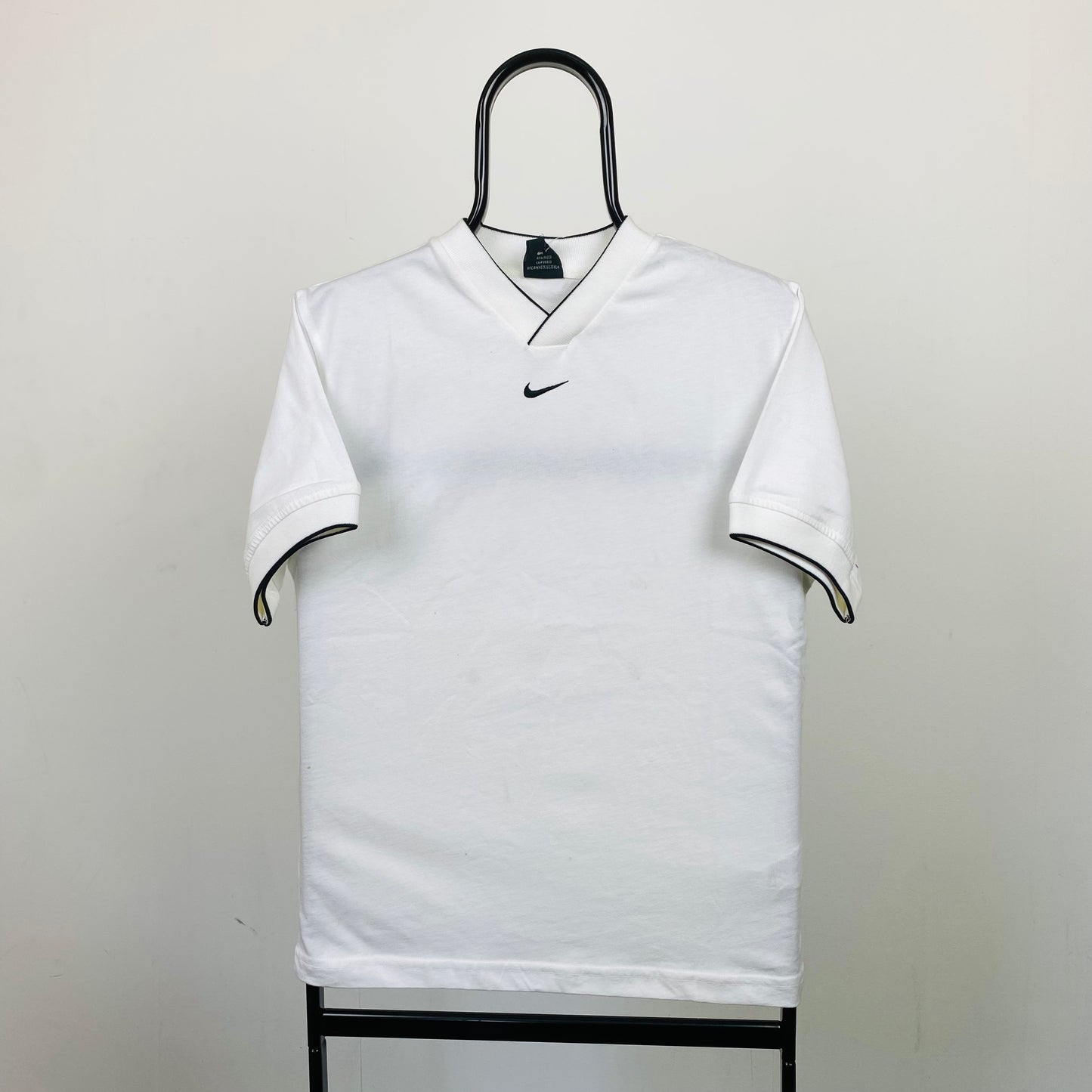 90s Nike Centre Swoosh T-Shirt White XS