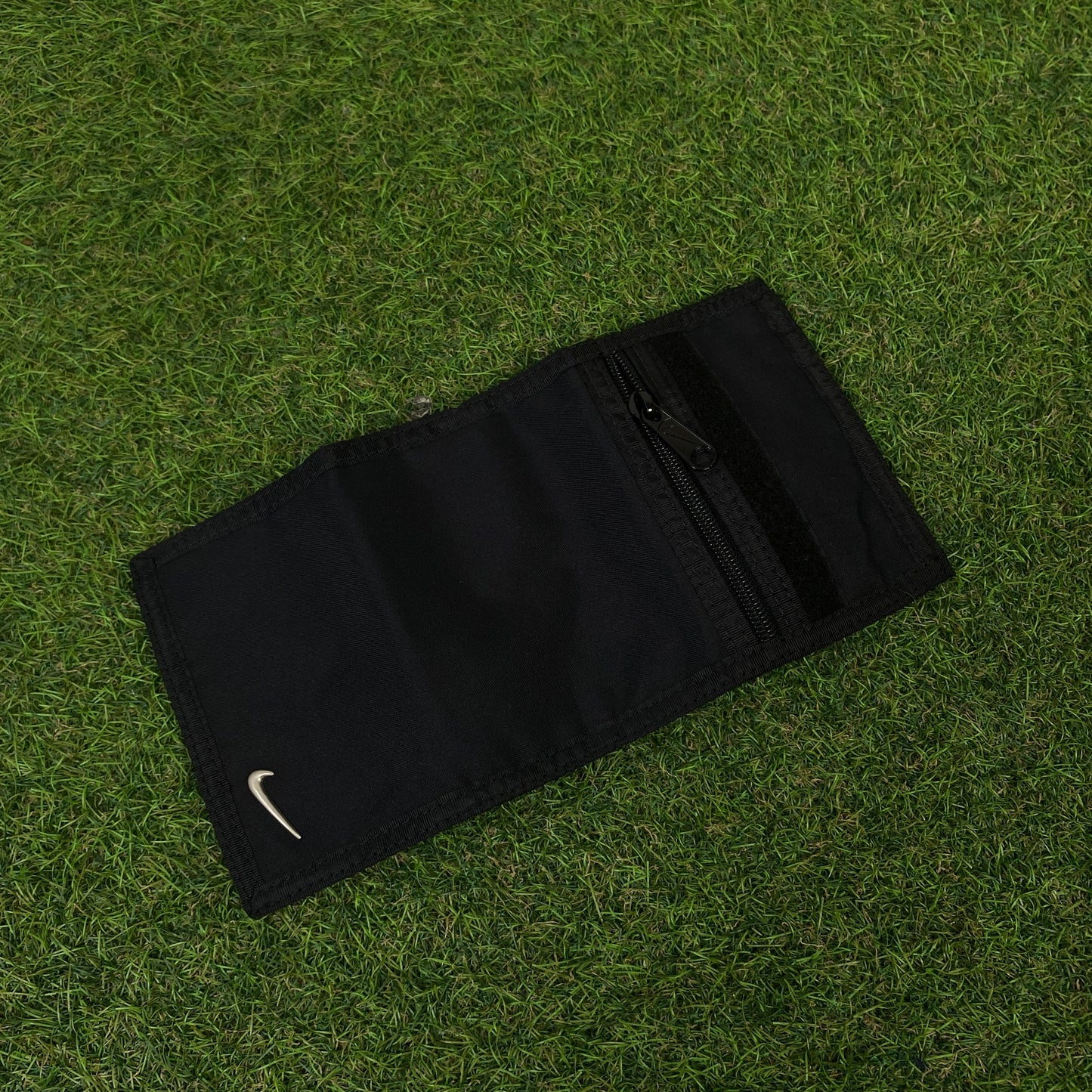 00s Nike Tri-Fold Wallet Card Holder Black