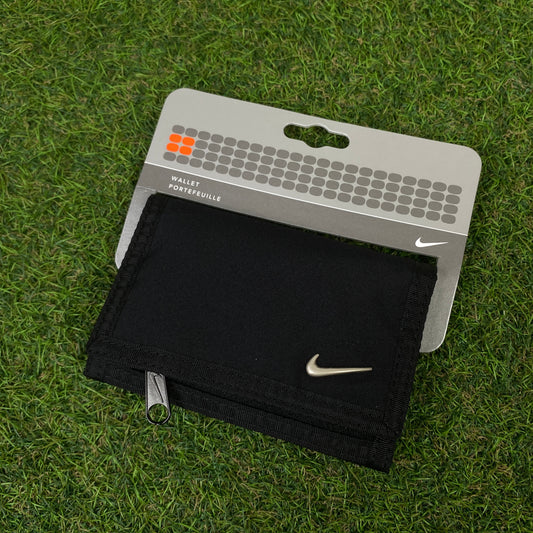 00s Nike Tri-Fold Wallet Card Holder Black