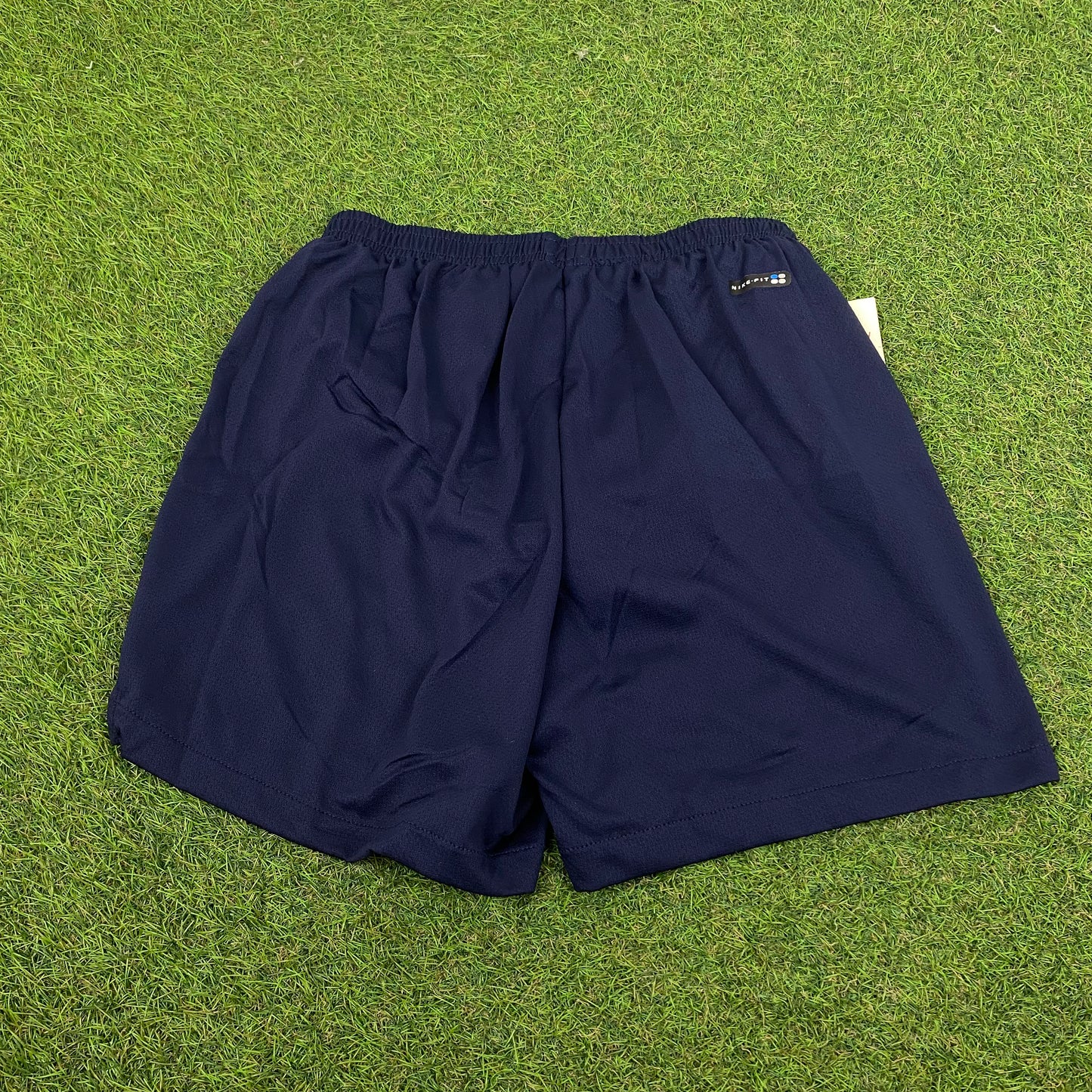 90s Nike Nylon Running Shorts Blue XS