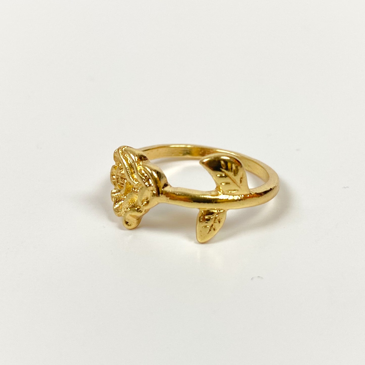 Vintage Rose Ring Gold