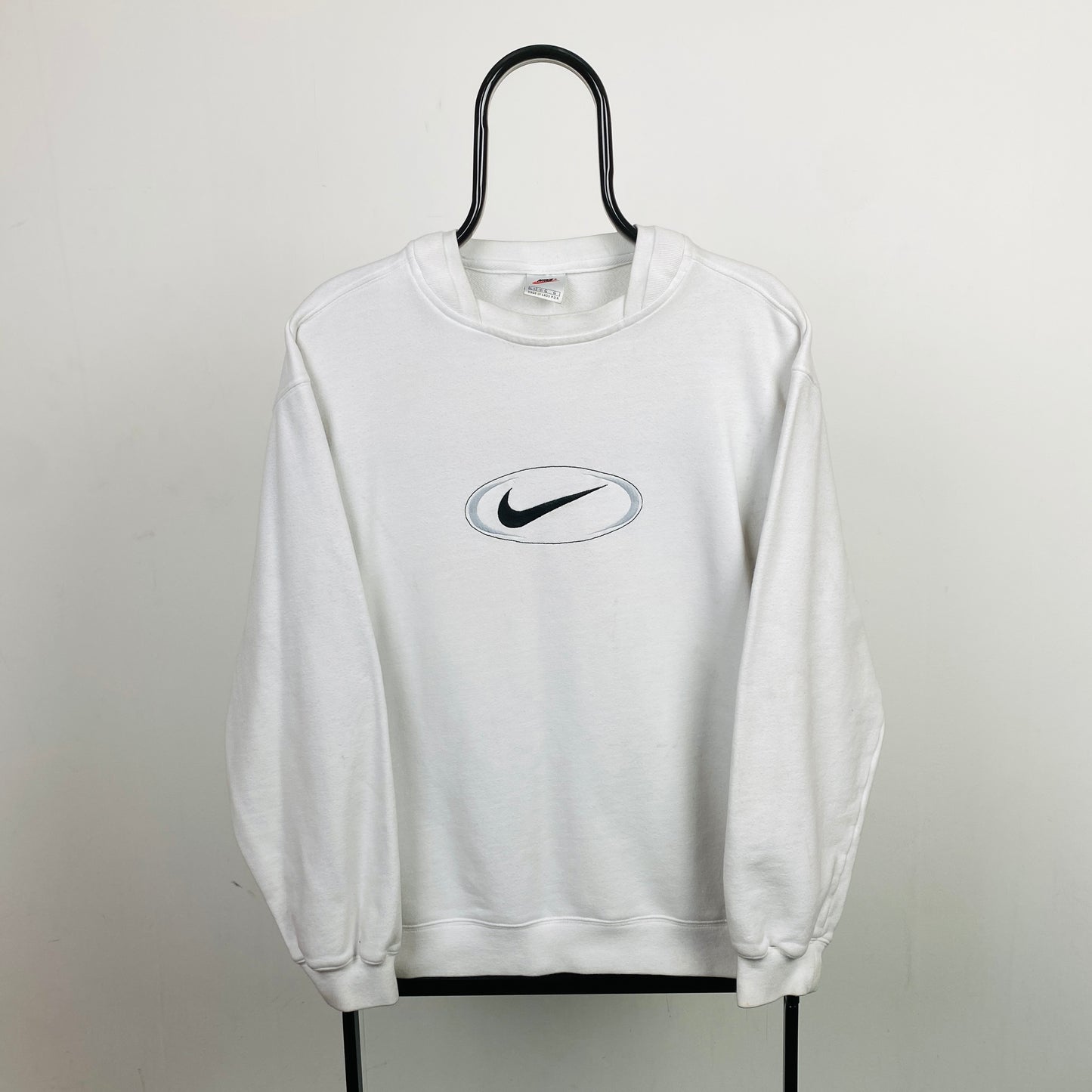 90s Nike Sweatshirt White Large