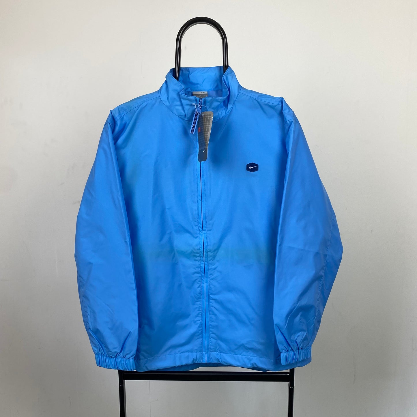 00s Nike Hex Windbreaker Jacket Baby Blue Small