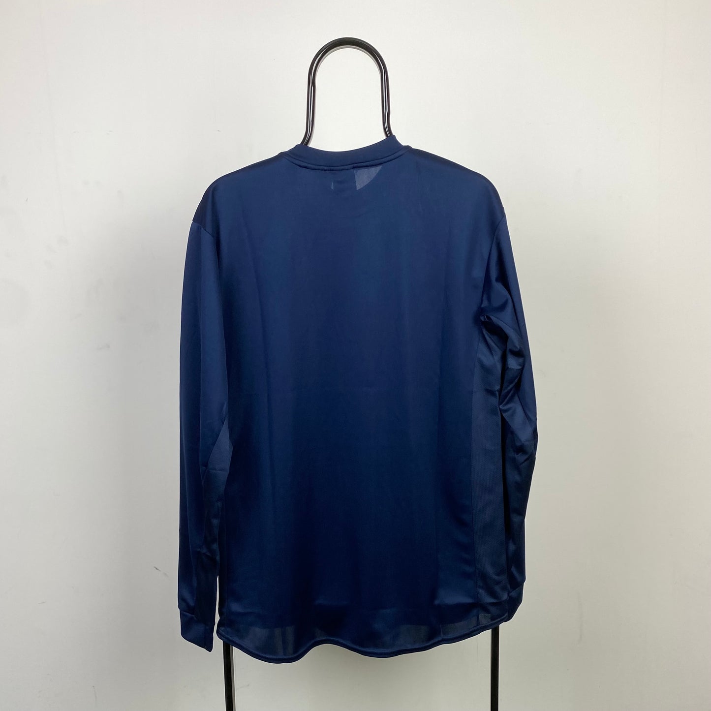 90s Nike Mock Neck Longsleeve T-Shirt Blue Medium