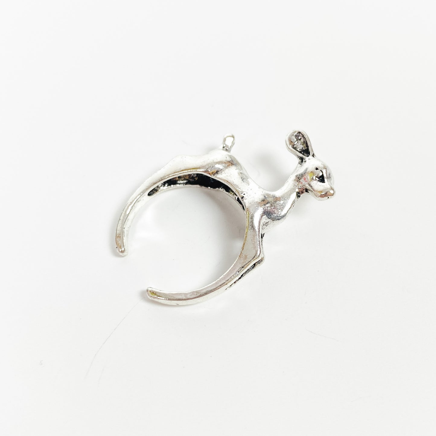Vintage Retro Adjustable Deer Ring Silver
