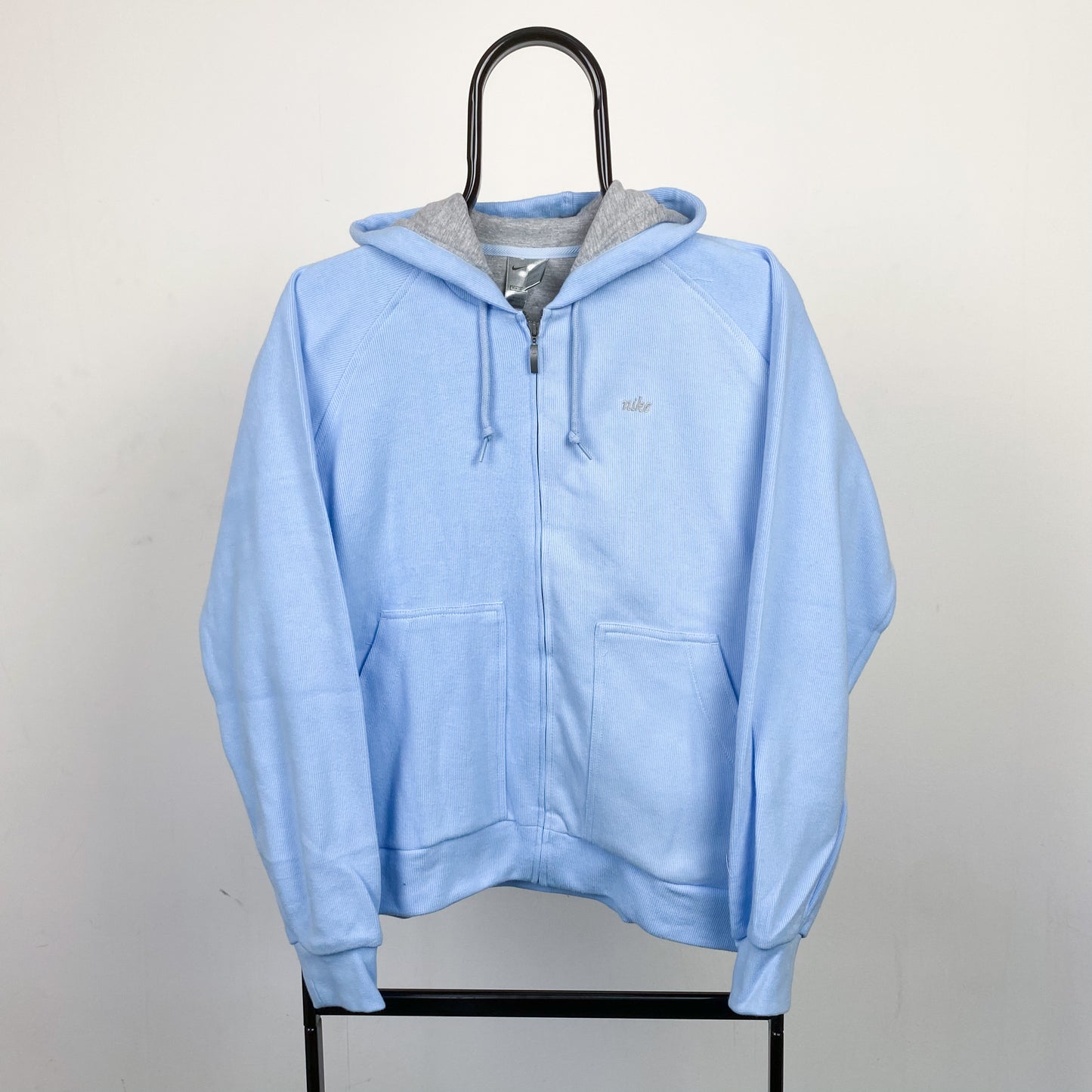 00s Nike Zip Hoodie Baby Blue Medium