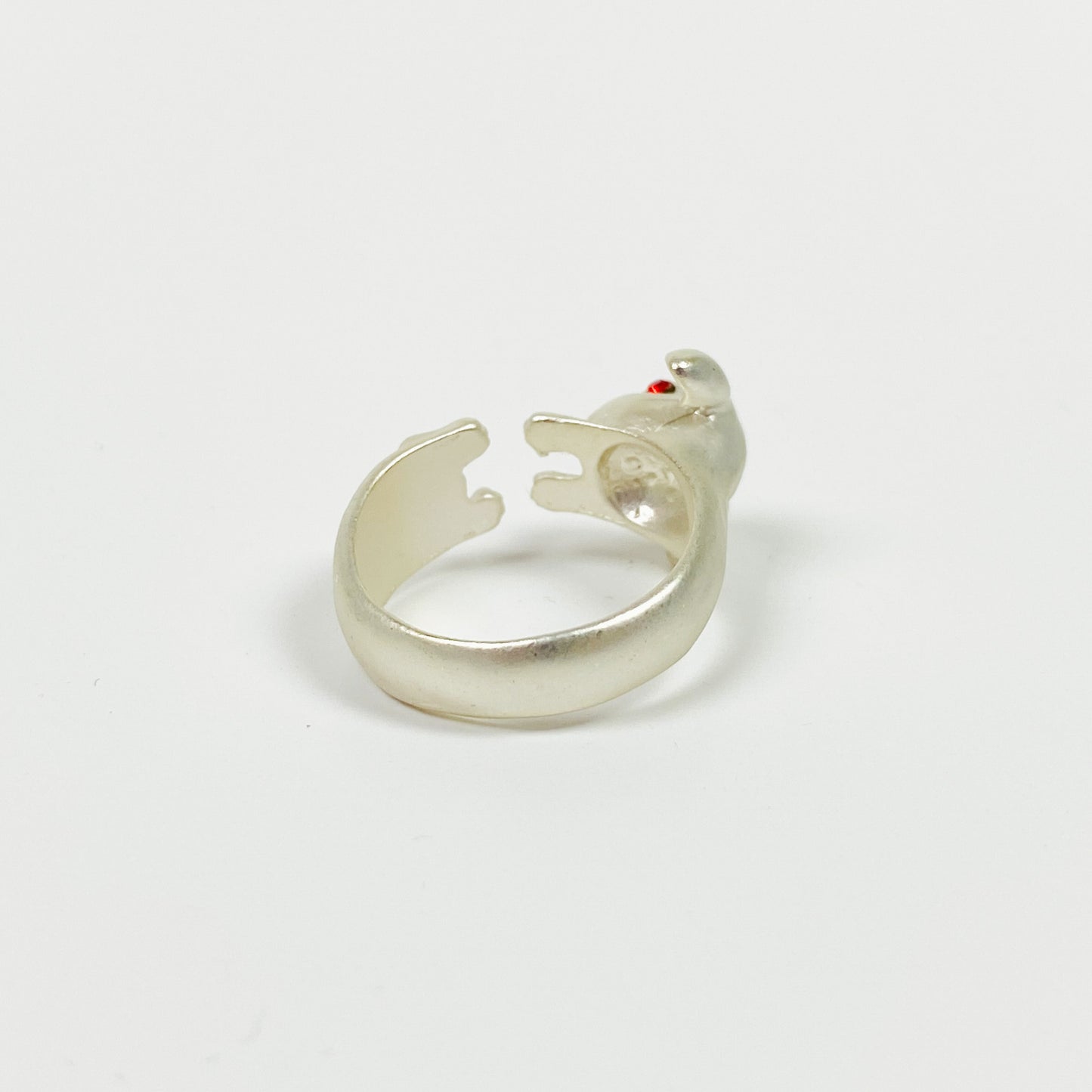 Vintage Retro Adjustable Rabbit Ring Silver