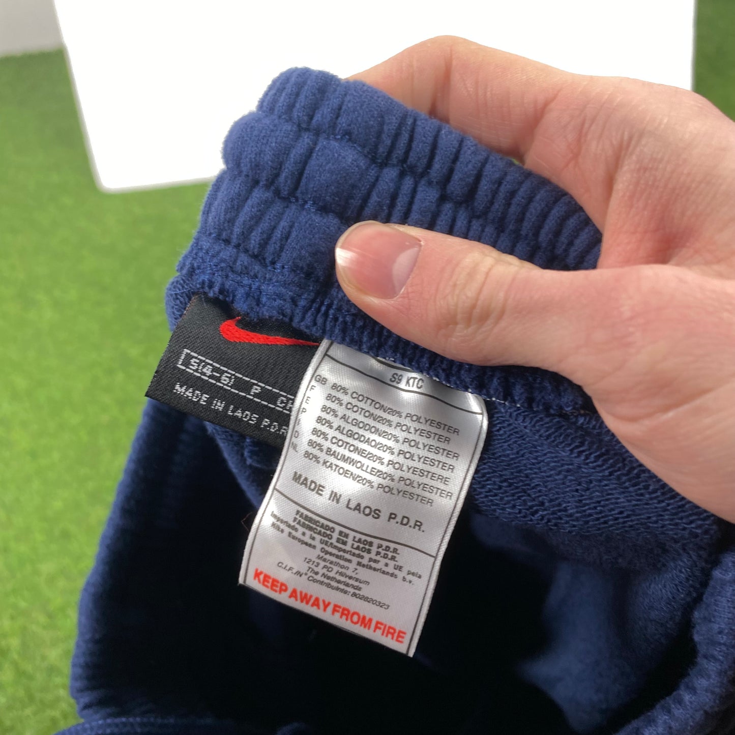00s Nike Cotton Joggers Blue Small