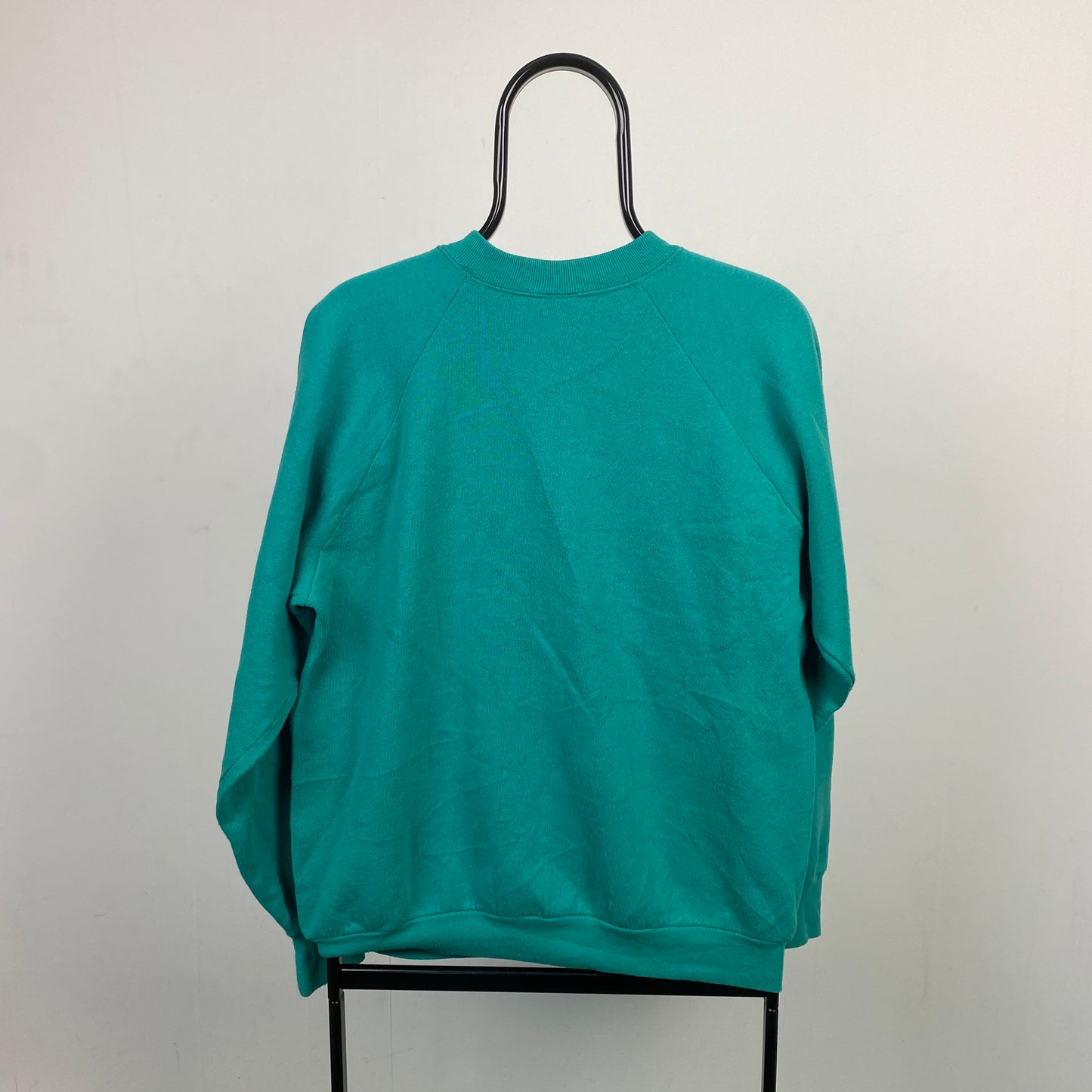 Retro Cow Sweatshirt Green Large
