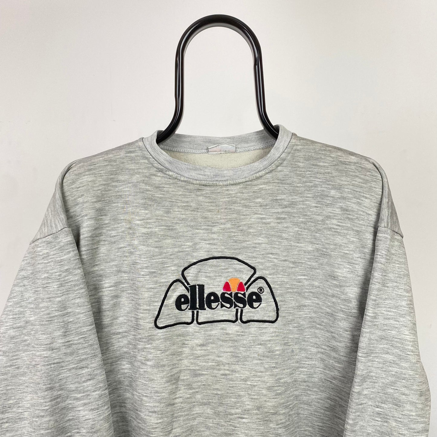 Vintage Ellesse Sweatshirt Grey Small