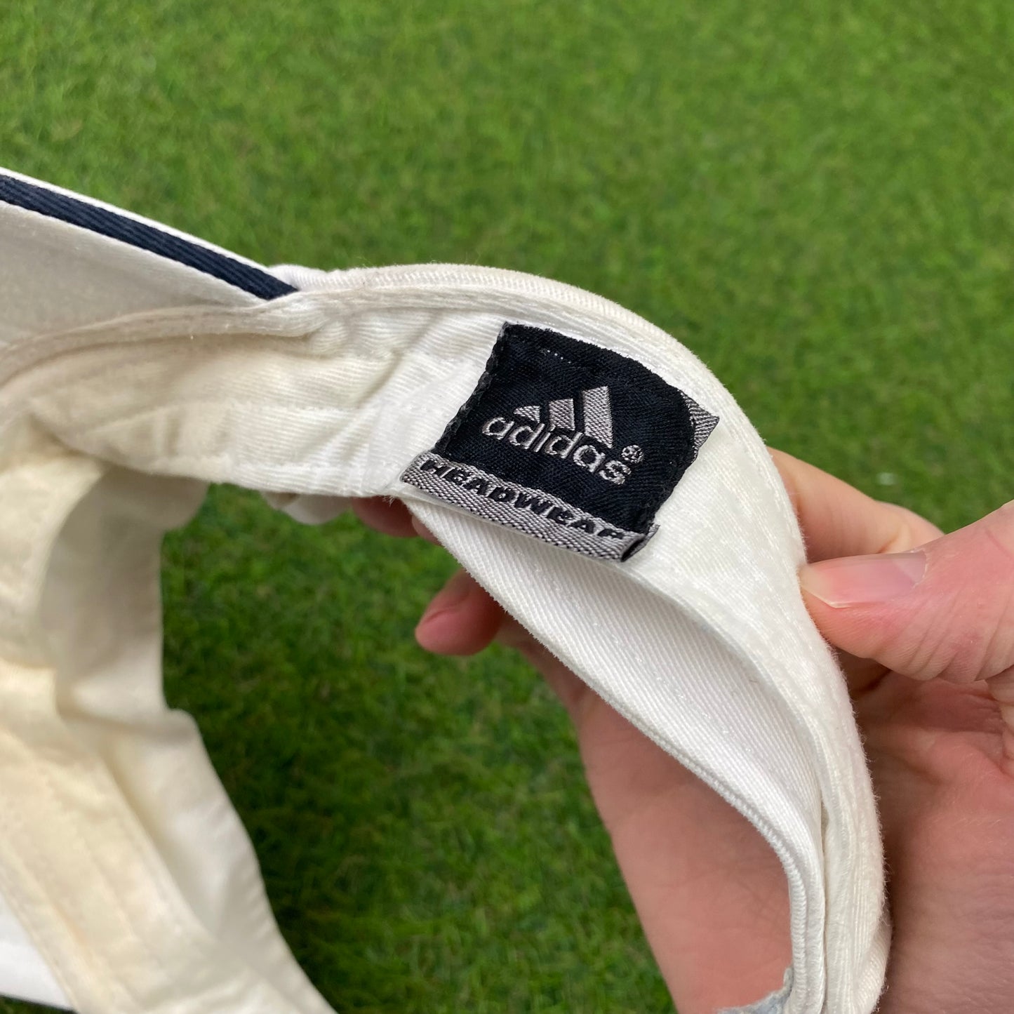 90s Adidas Visor Sun Hat White